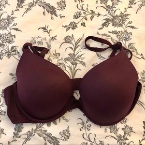 PINK VS Maroon Bra 36B